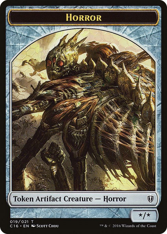 0019 Horror // Thopter Double-Sided Token T Commander 2016
