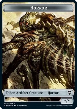 0010 Horror // Zombie Double-Sided Token T Commander Legends