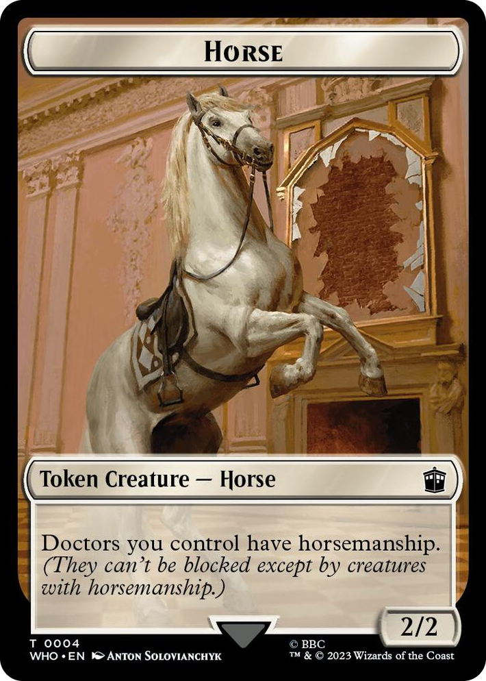 0004 Horse // Cyberman Double-Sided Token T Universes Beyond: Doctor Who
