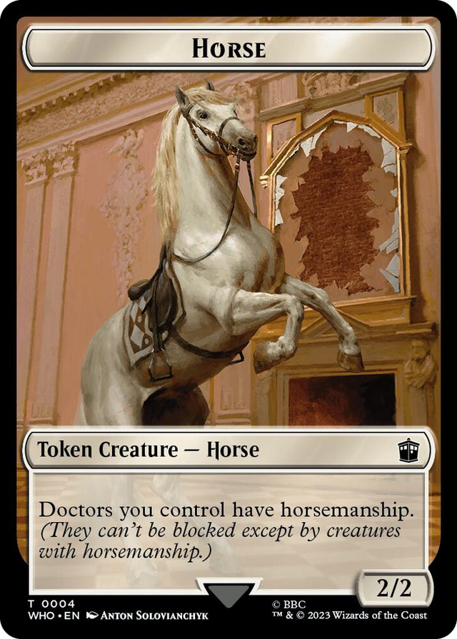 0004 Horse // Soldier Double-Sided Token T Universes Beyond: Doctor Who