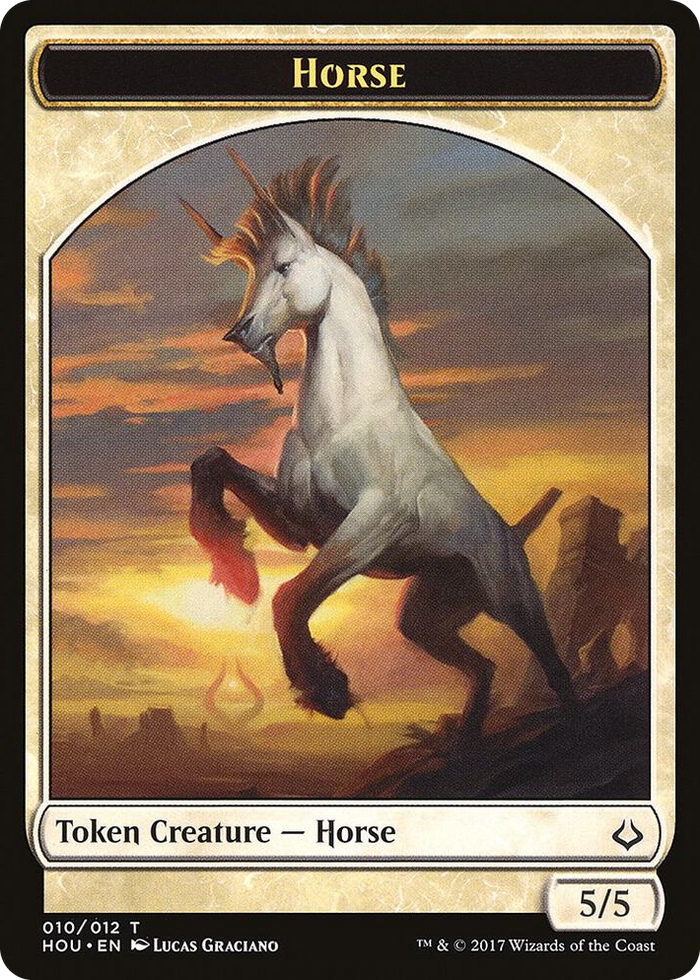 Horse // Zombie Double-sided Token #10 T - Hour of Devastation Pokemon card