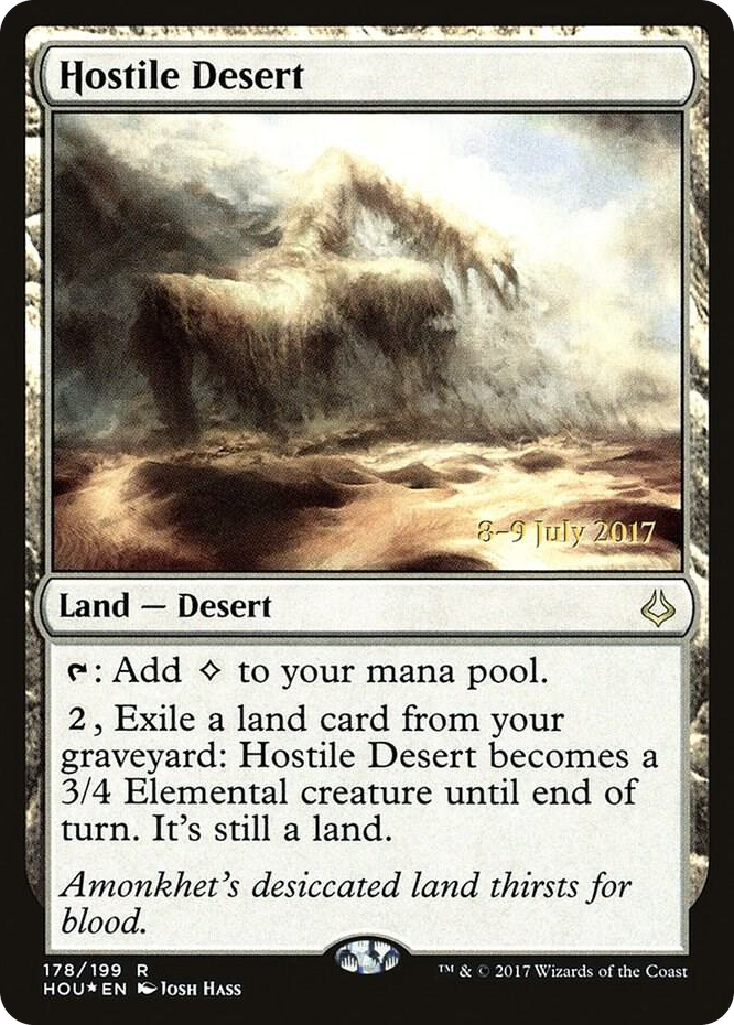 0178 Hostile Desert R Prerelease Cards