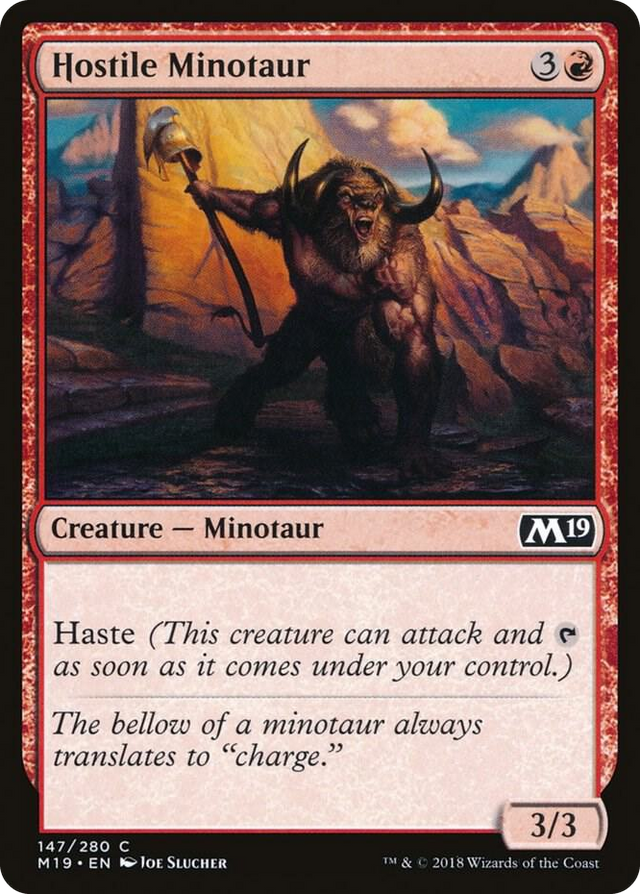 0147 Hostile Minotaur C Core Set 2019