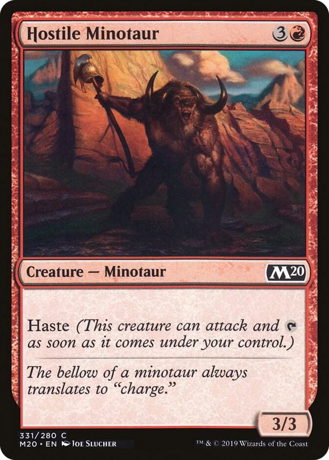 0331 Hostile Minotaur C Core Set 2020