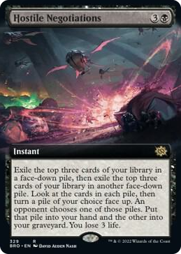 0329 Hostile Negotiations (Extended Art) R The Brothers' War