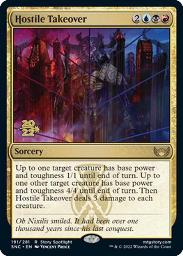 0191 Hostile Takeover R Prerelease Cards