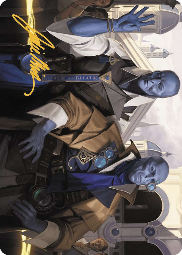 Hotshot Investigators Art Card (Gold-Stamped Signature) #5 S - Art Series: Murders at Karlov Manor Pokemon card