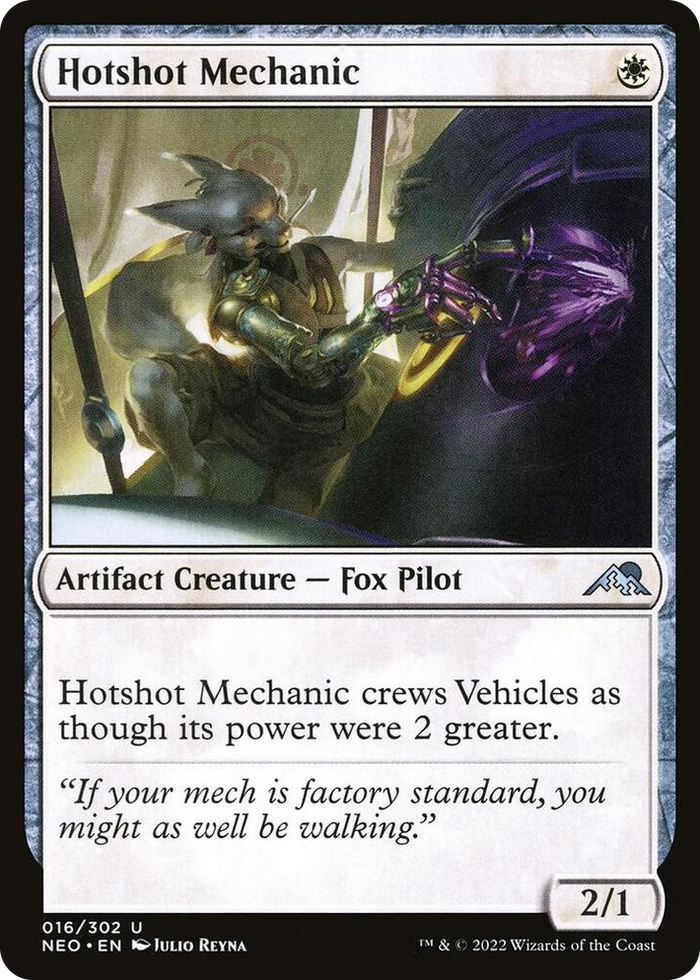 Hotshot Mechanic #16 U - Kamigawa: Neon Dynasty Pokemon card