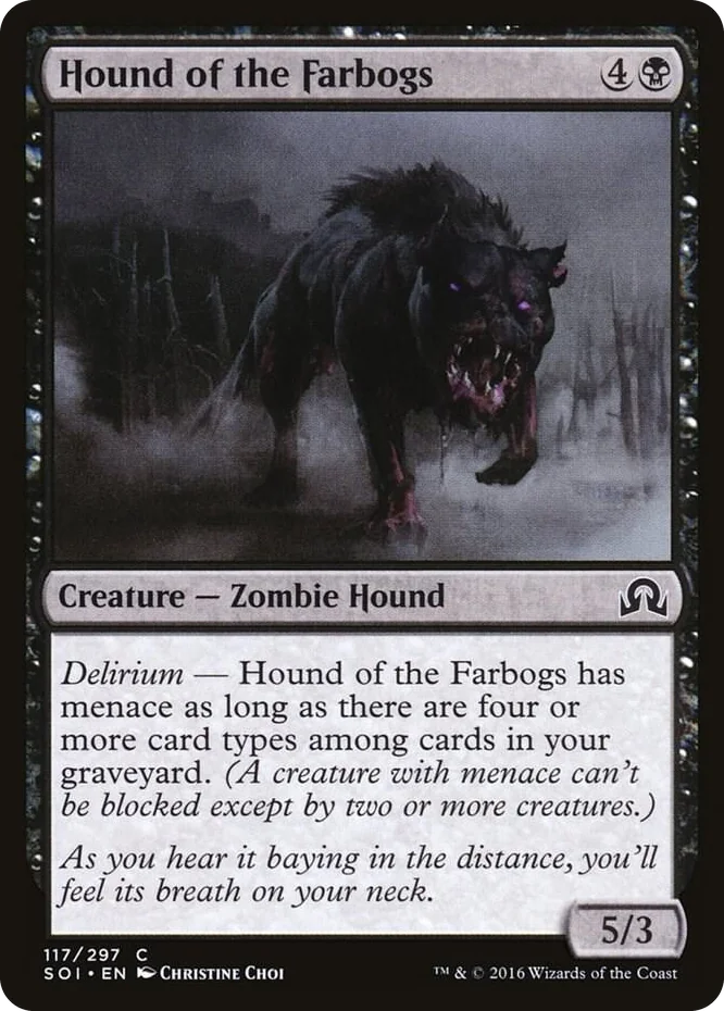0117 Hound of the Farbogs C Shadows over Innistrad