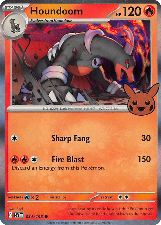 0034 Houndoom Common Trick or Trade BOOster Bundle 2023
