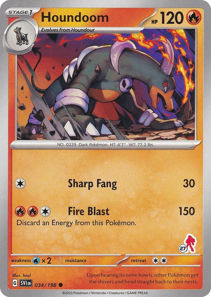 0034 Houndoom - Armarouge 27 Common Battle Academy 2024