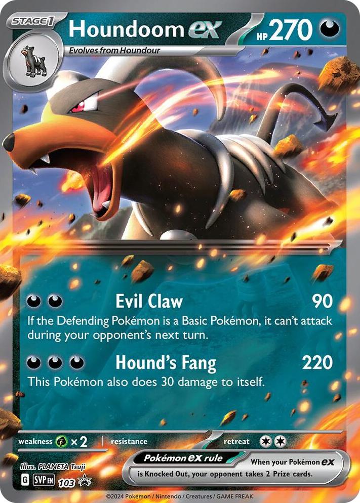 0103 Houndoom ex - 103 Promo Scarlet & Violet Promo Cards