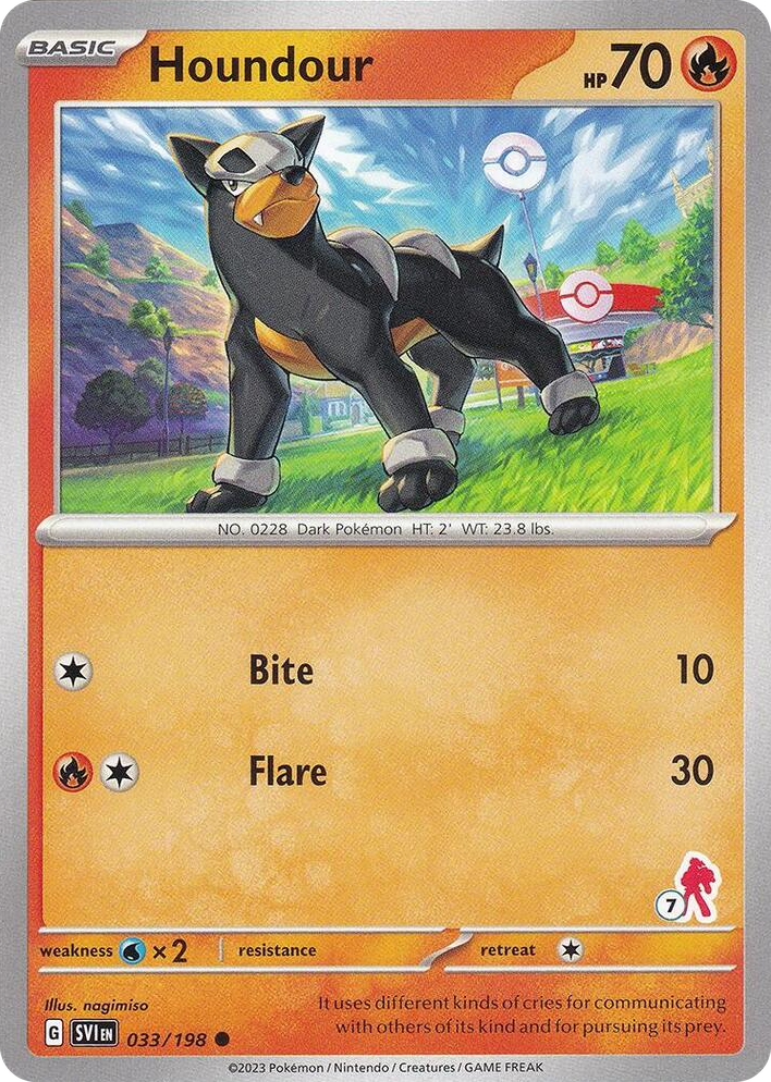 0033 Houndour - Armarouge 7 Common Battle Academy 2024