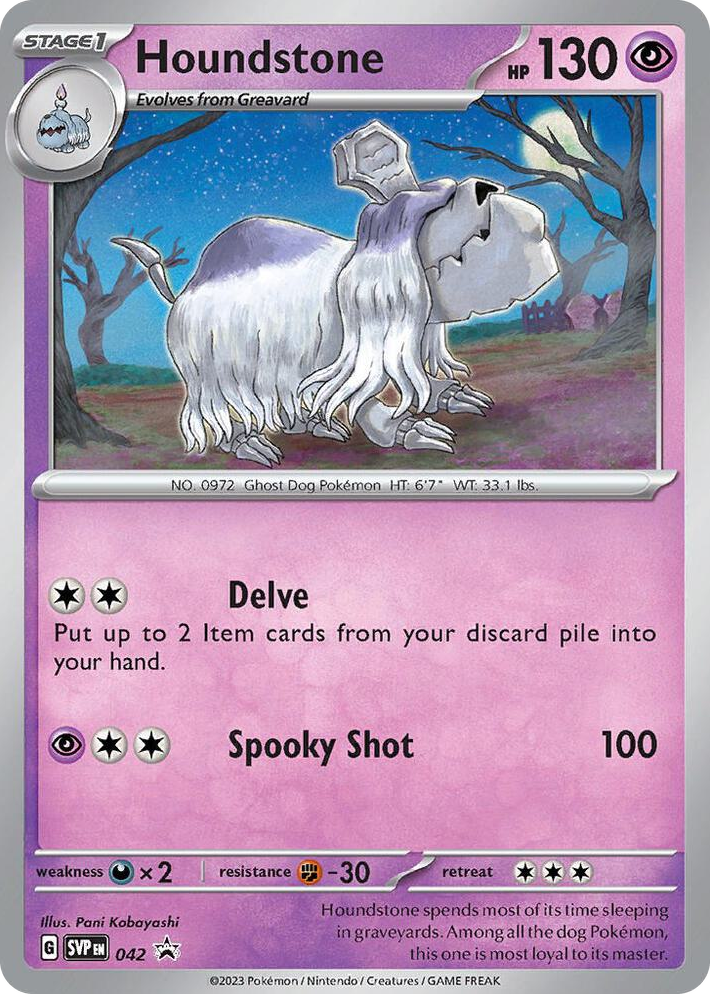 0042 Houndstone - 042 Promo Scarlet & Violet Promo Cards