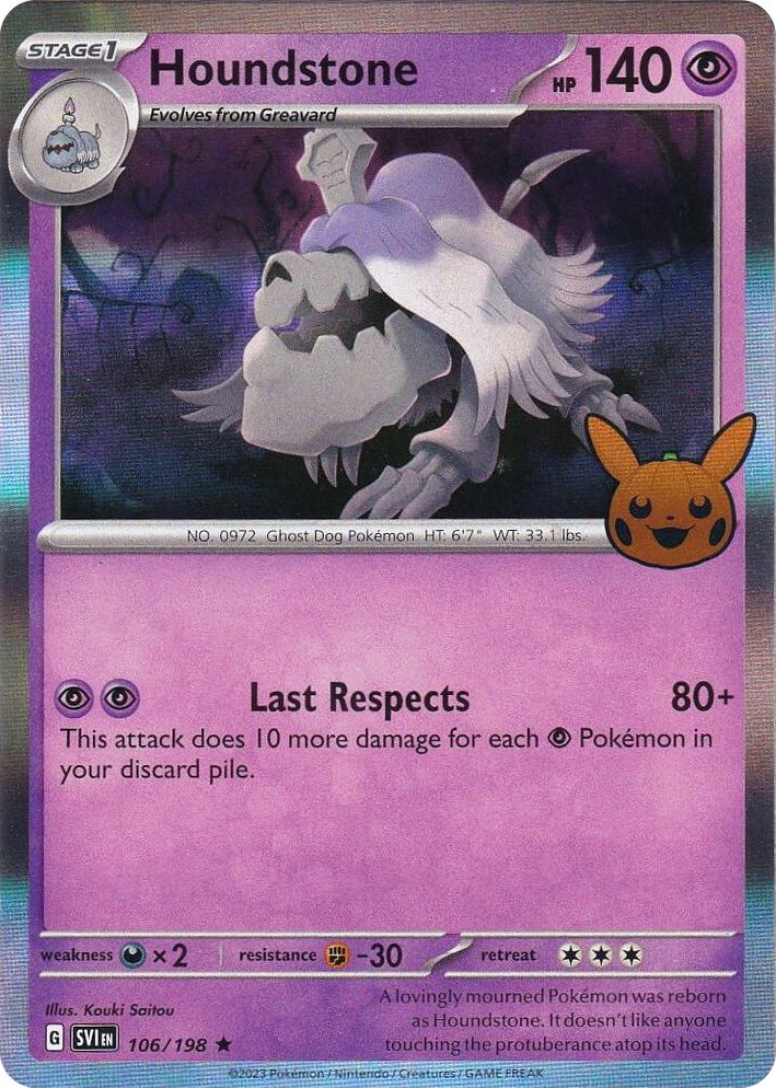 0106 Houndstone Rare Trick or Trade BOOster Bundle 2023