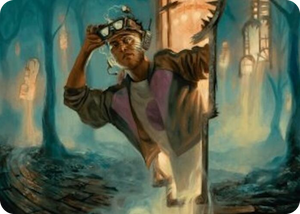 0015 House Cartographer Art Card S Art Series: Duskmourn: House of Horror