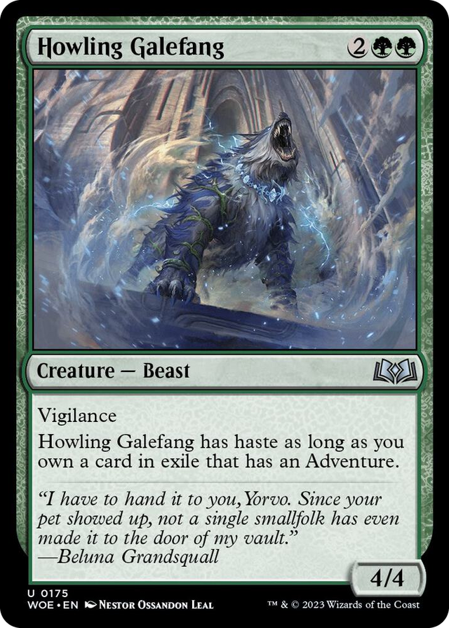0175 Howling Galefang U Wilds of Eldraine