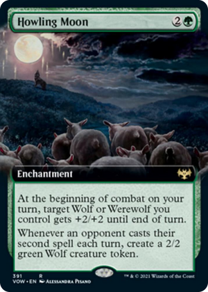 0391 Howling Moon (Extended Art) R Innistrad: Crimson Vow