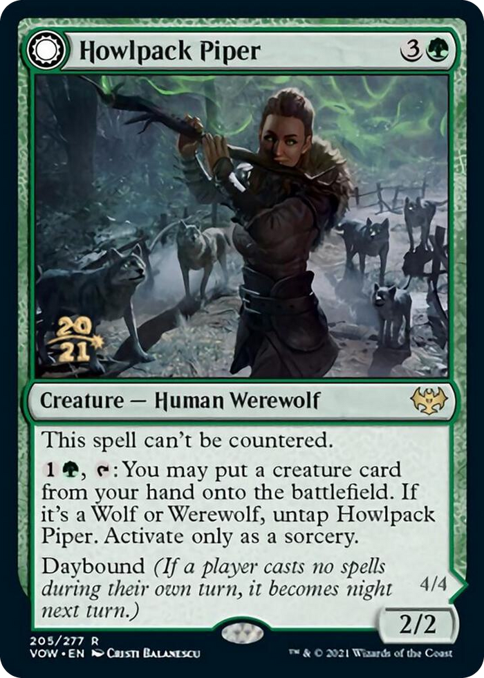 Howlpack Piper #205 R - Prerelease Cards Pokemon card