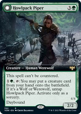 0392 Howlpack Piper (Extended Art) R Innistrad: Crimson Vow