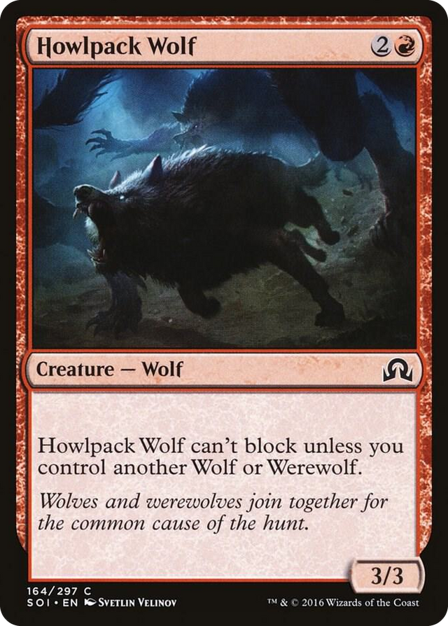 0164 Howlpack Wolf C Shadows over Innistrad