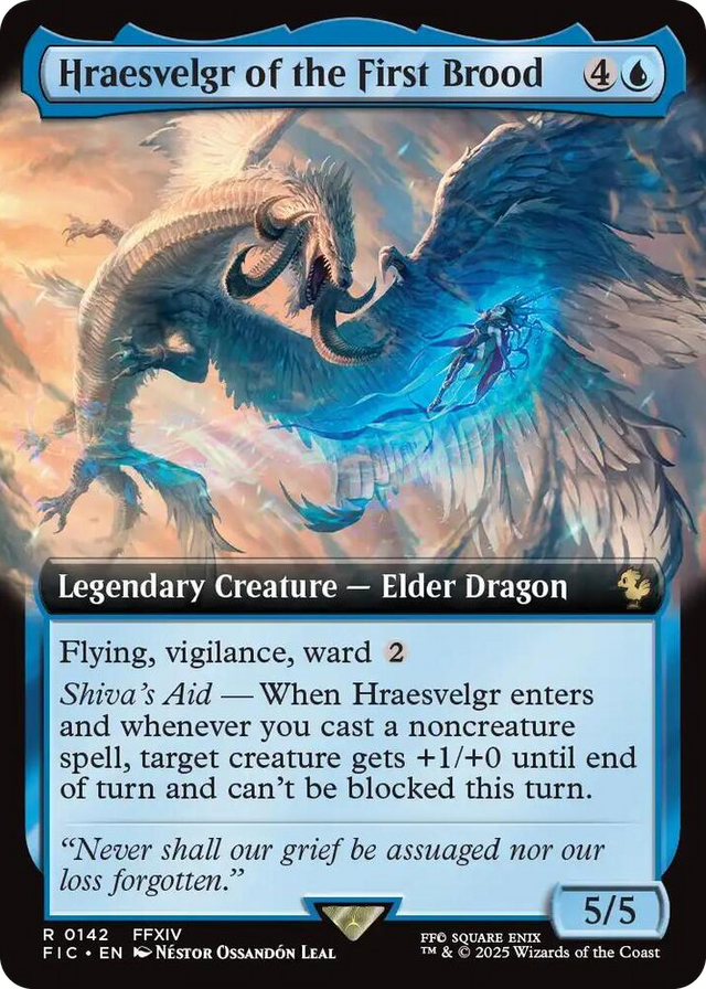 0142 Hraesvelgr of the First Brood (Extended Art) R Commander: FINAL FANTASY
