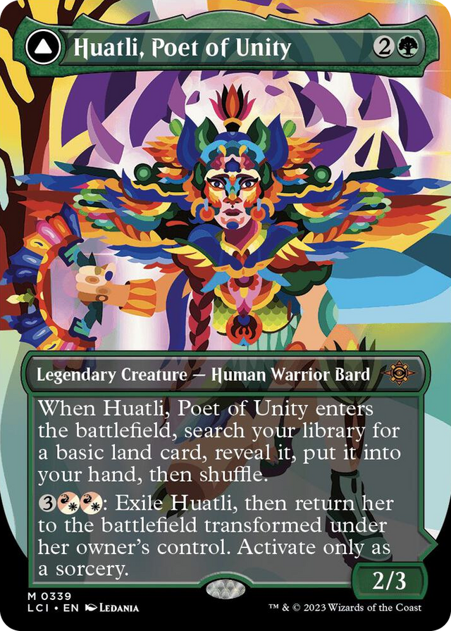 0339 Huatli, Poet of Unity (Borderless) M The Lost Caverns of Ixalan