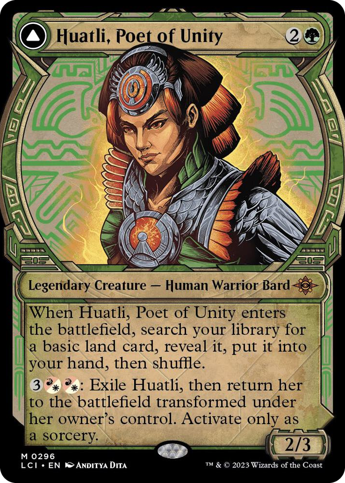 0296 Huatli, Poet of Unity (Showcase) M The Lost Caverns of Ixalan