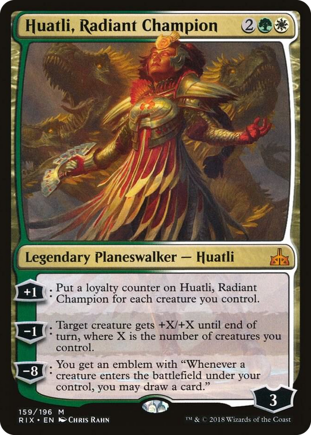 0159 Huatli, Radiant Champion M Rivals of Ixalan