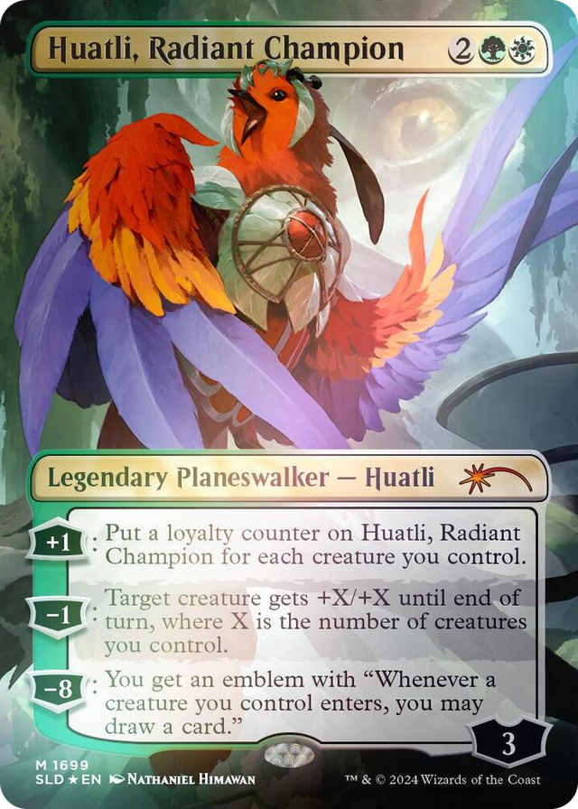 1699 Huatli, Radiant Champion (Rainbow Foil) M Secret Lair Drop Series