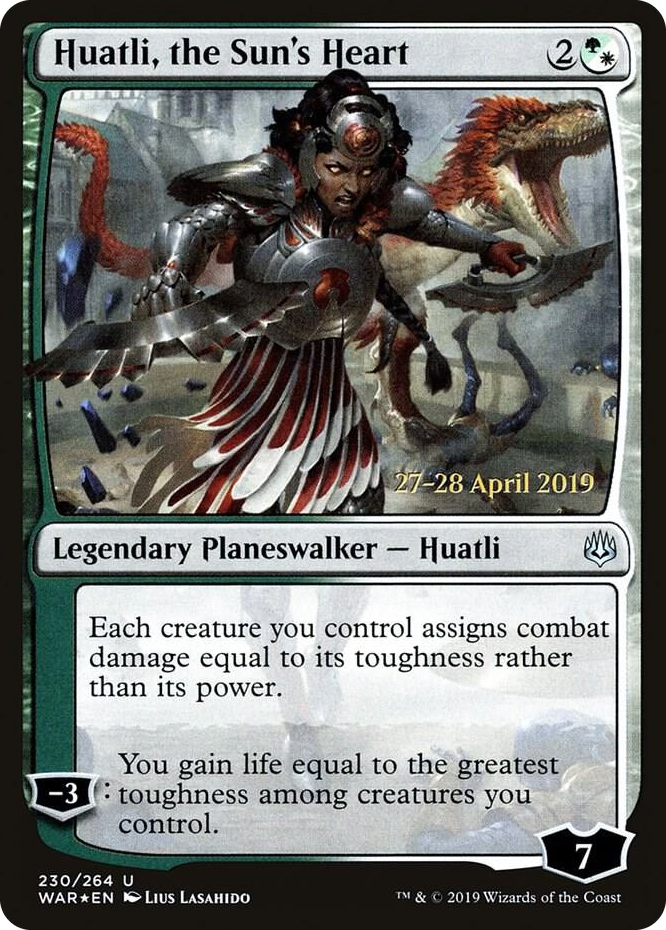 0230 Huatli, the Sun's Heart U Prerelease Cards