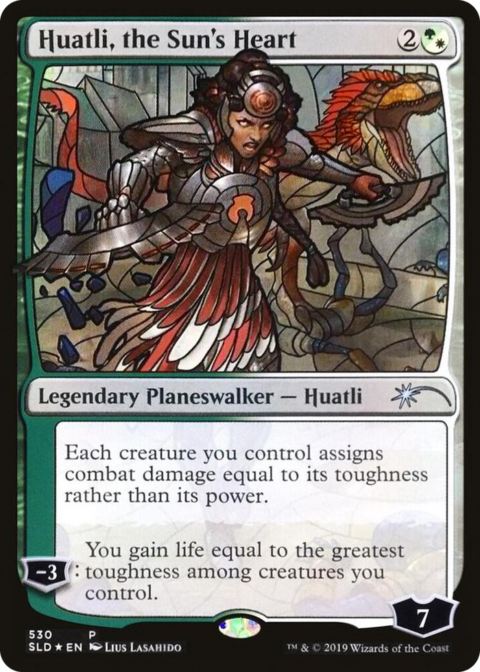 Huatli, the Sun's Heart (Stained Glass) #530 P - Secret Lair Drop Series Pokemon card