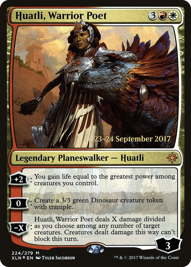 0224 Huatli, Warrior Poet M Prerelease Cards