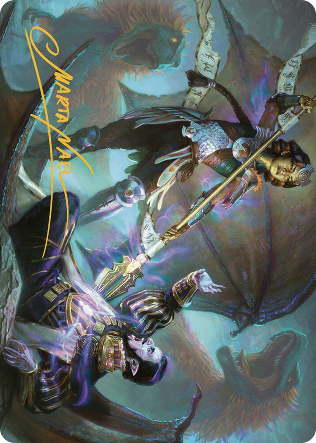 0028 Huatli's Final Strike Art Card (Gold-Stamped Signature) S Art Series: The Lost Caverns of Ixalan
