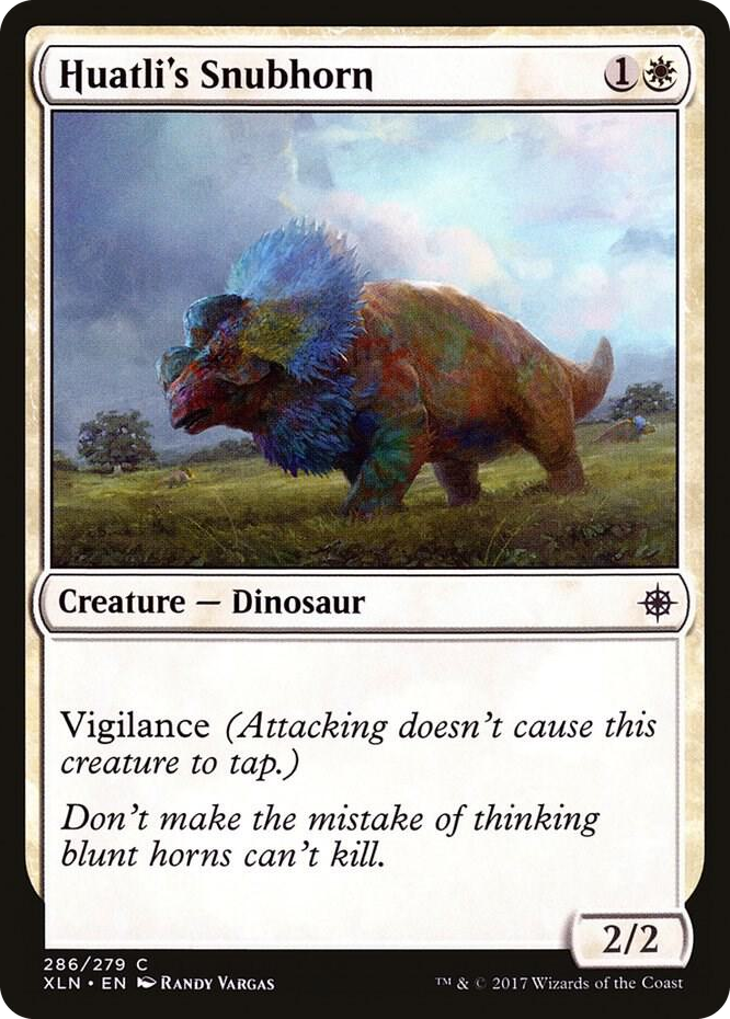 0286 Huatli's Snubhorn C Ixalan