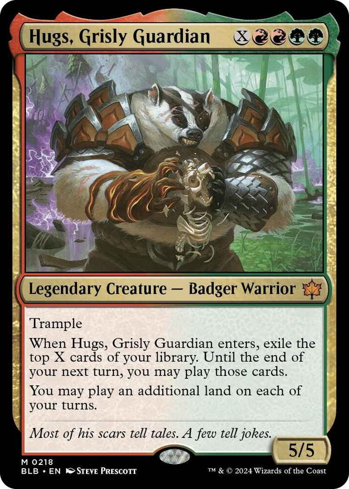 0218 Hugs, Grisly Guardian M Bloomburrow