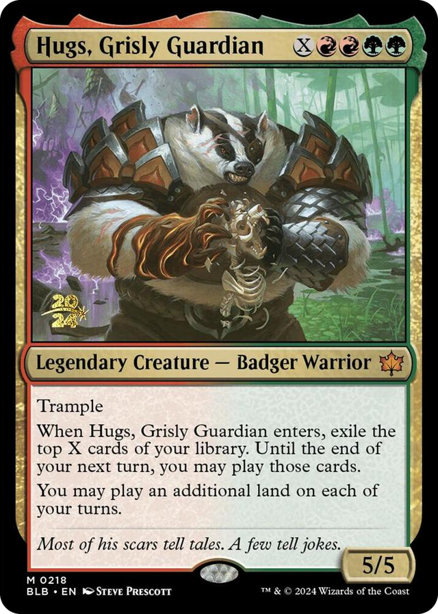 0218 Hugs, Grisly Guardian M Prerelease Cards