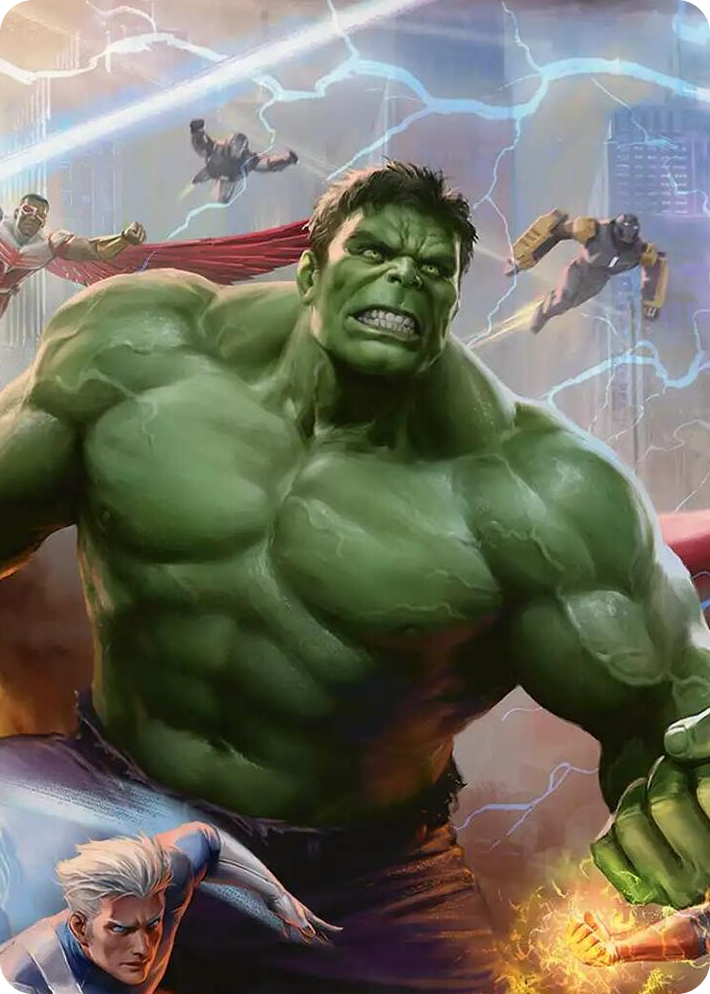 0002 Hulk, Always Angry Art Card S Art Series: Marvel Super Heroes