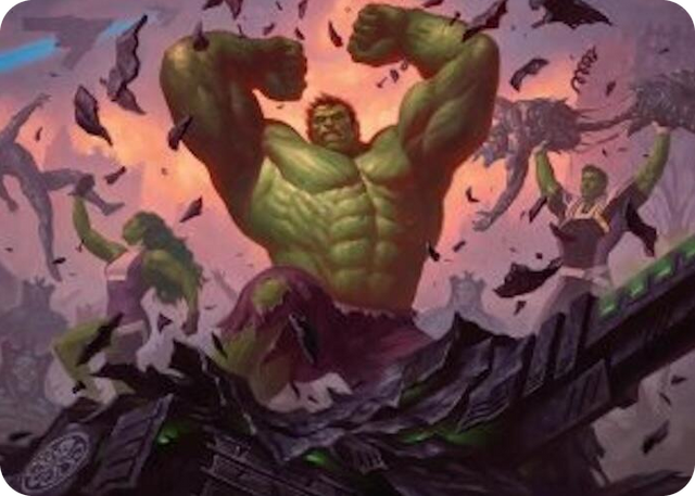 0010 HULK SMASH! Art Card S Art Series: Marvel Super Heroes