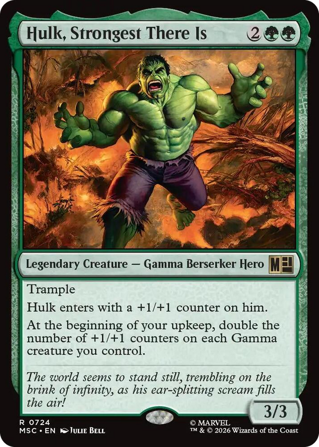 0724 Hulk, Strongest There Is R Commander: Marvel Super Heroes