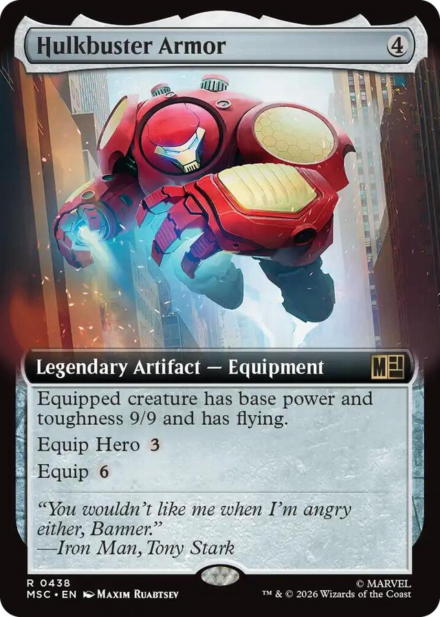 0438 Hulkbuster Armor (Extended Art) R Commander: Marvel Super Heroes