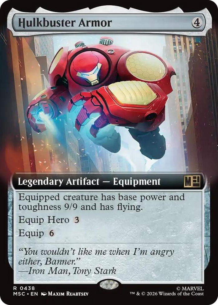 Hulkbuster Armor (Extended Art) #438 R - Commander: Marvel Super Heroes Pokemon card