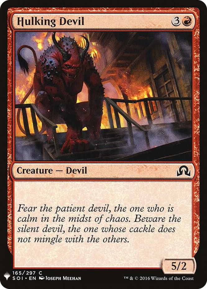 0165 Hulking Devil C The List Reprints