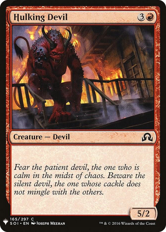 0165 Hulking Devil C The List Reprints