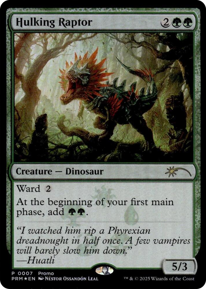 Hulking Raptor #7 P - Media Promos Pokemon card