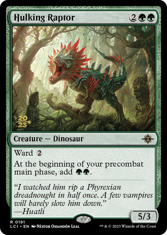 0191 Hulking Raptor R Prerelease Cards