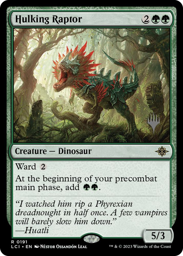 0191 Hulking Raptor R Promo Pack: The Lost Caverns of Ixalan