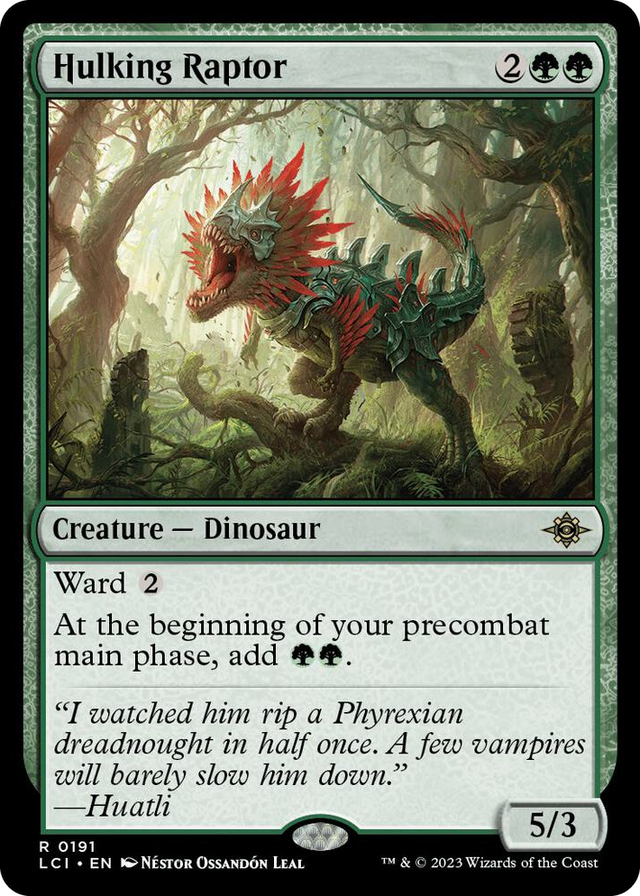 0191 Hulking Raptor R The Lost Caverns of Ixalan