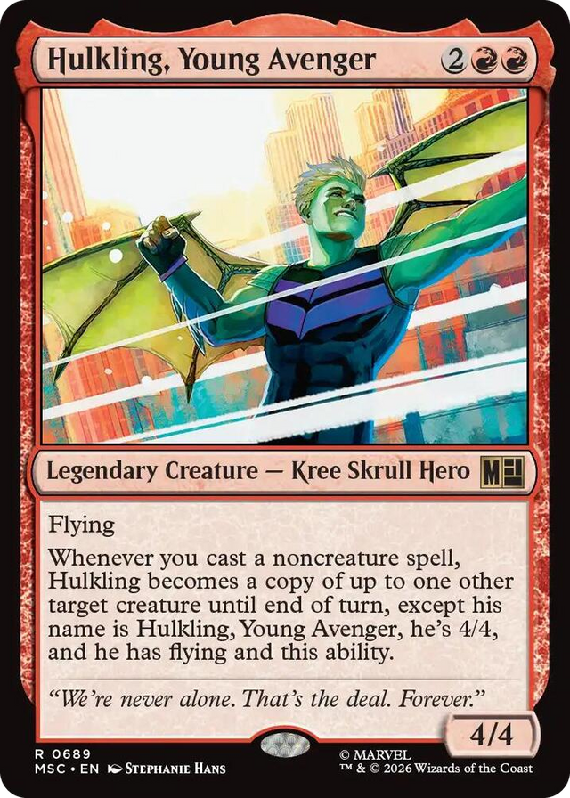 0689 Hulkling, Young Avenger R Commander: Marvel Super Heroes