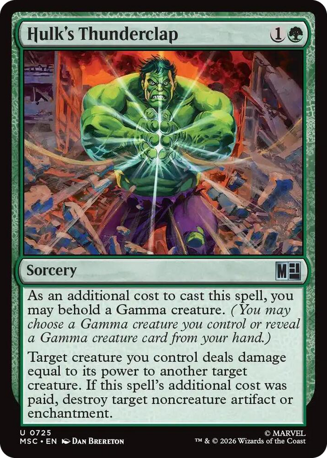 0725 Hulk's Thunderclap U Commander: Marvel Super Heroes